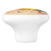 Strand Zee Shell Ladeknoppen - SRF Keramische Knop (Zijkant)