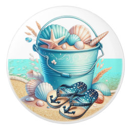 Strand Zee Shell Ladeknoppen - SRF Keramische Knop