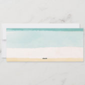 Strand Zeeen en groeten Feestdagenkaart (Achterkant)