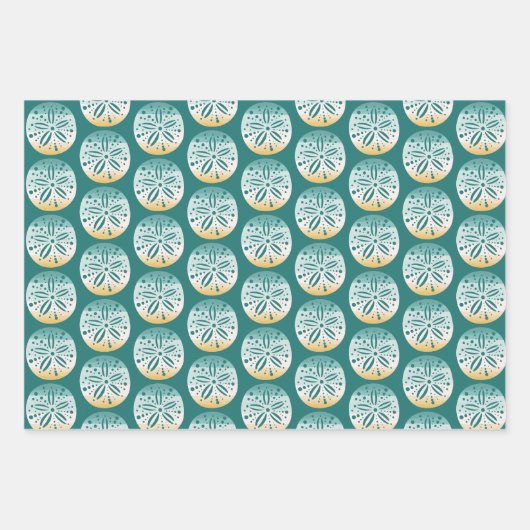 Strand Zeeen en groeten Inpakpapier Vel (Voorkant 3)