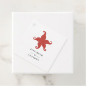 Strand Zeester Bedankjes Labels (In situ)