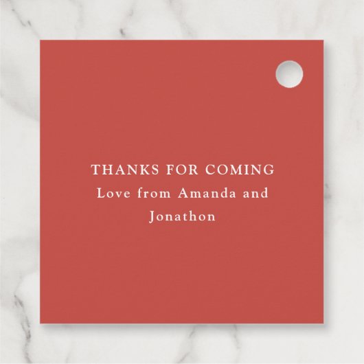 Strand Zeester Bedankjes Labels (Achterkant)