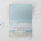 Strand zeester en branding aquarel kaart (Binnen)