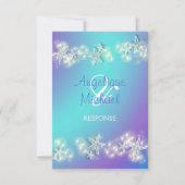 Strand zeesterren rsvp reactie bruiloft kaartje (Voorkant)