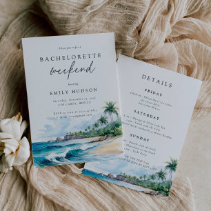Strand Zomer Bachelorette Weekend Route Kaart