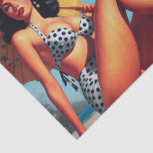 Strand Zomer Classic Pin Up Tissuepapier (Detail)