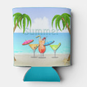 Strand Zomer Cocktails Koelbox Blikjeskoeler (Achterkant)
