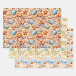 Strand Zomer inpakpapier