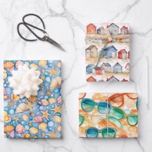 Strand Zomer inpakpapier Vel