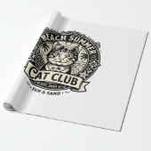 Strand Zomer Kat Grappige Kat Grafisch - Strand Zo Cadeaupapier (Uitgerold)