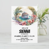 Strand Zomer Party uitnodiging (Staand voorkant)