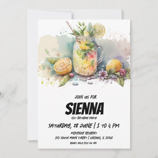 Strand Zomer Party uitnodiging (Voorkant)