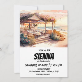 Strand Zomer Party uitnodiging