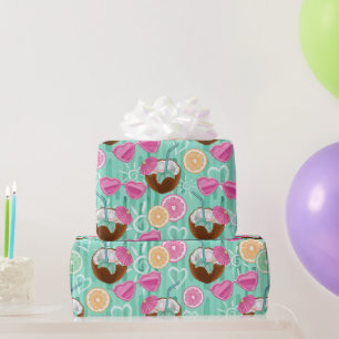 Strand Zomer Patroon Cadeaupapier