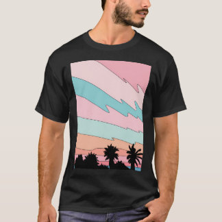 strand zonsondergang door t-shirt