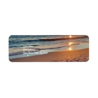 Strand Zonsondergang Kust Oceaan Etiket