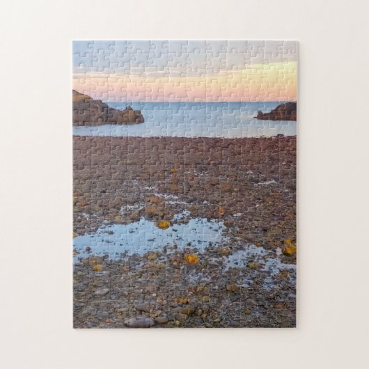 Strand zonsondergang legpuzzel (Verticaal)