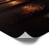 Strand zonsopgang in de zomer poster (Hoek)