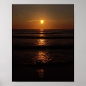 Strand zonsopgang in de zomer poster (Voorkant)
