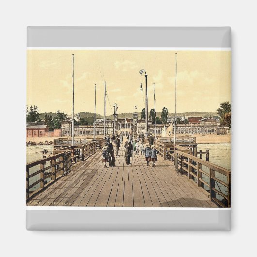 Strand, Zoppot, West-Pruisen, Duitsland (d.w.z., S Magneet (Voorkant)