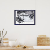 Strand Zuid Wind Art Print (Keuken)
