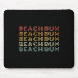 Strand Zwerver Grappig Strand Vakantie Zomer Retro Muismat