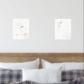 Strandalfabet en cijfers Wall Art Muurkunst Sets (Slaapkamer)