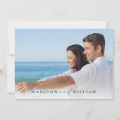 Strandbestemming Save the Date Kaart (Achterkant)