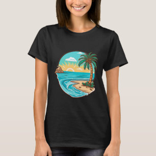 Strandblanke vrouwen t-shirt