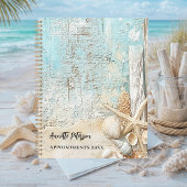 Strandblauwe zandzeester schelp 2026 planner