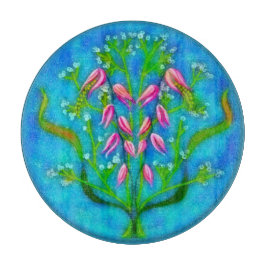 Strandbloemen Acryl Schilderen Snijplank