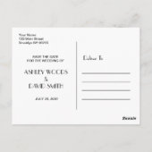 Strandboeket Bewaar de datum Briefkaart (Achterkant)