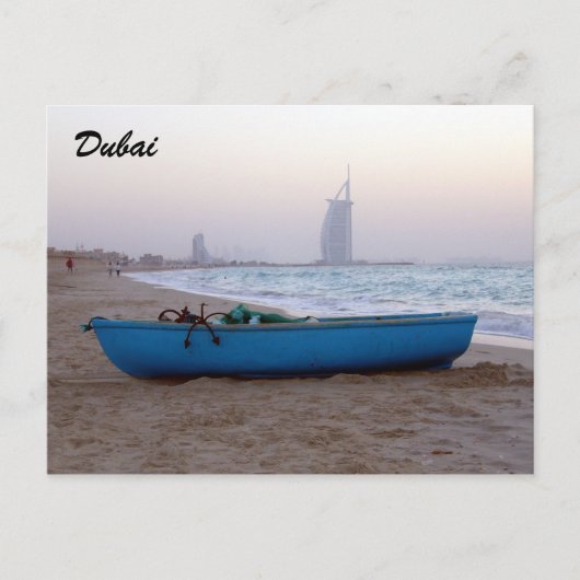 strandboot dubai briefkaart (Voorkant)