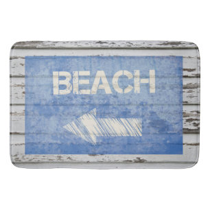 Strandbord op Verweerd Wit Hout Badmat
