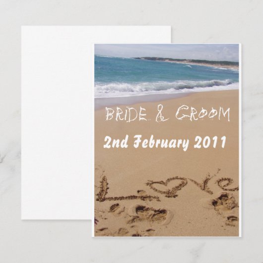 Strandbruiloft (Voorkant / Achterkant)