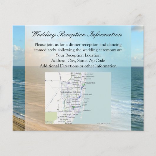 Strandbruiloft Blauwe Oceaan Flyer (Voorkant)