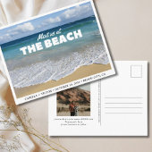 Strandbruiloft Ocean Photo Save the Date Briefkaar Briefkaart