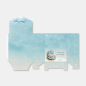 Strandbruiloft parels Shell Elegant Ocean Theme Bedankdoosjes (Uitgevouwen)