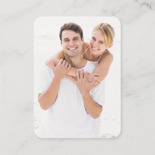 Strandbruiloft website QR Code Enclosure Kaart (Achterkant)