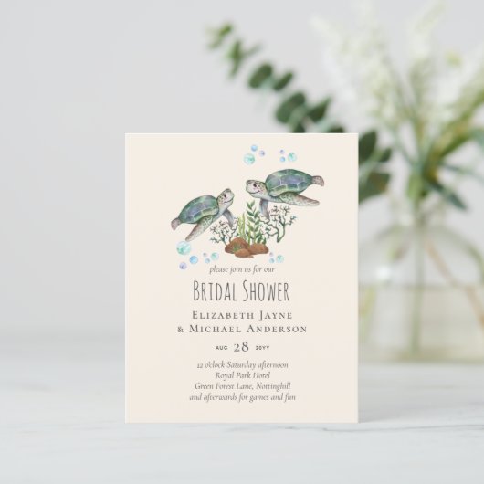 Strandbruiloft Zeeschildpadden (Staand voorkant)