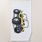 Strandbuggy (gele open bovenkant) handdoek (Voorkant)