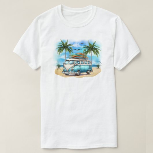 Strandbus T-shirt (Design voorkant)