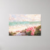 *~* Strandcluster Rozen TV2 Uitgerekte Canvas Prin (Voorkant)
