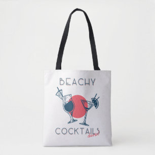 Strandcocktails Proost Feestje Kunst Draagtas