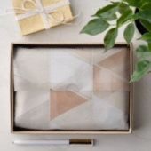 Strandcrème Driehoeken Bruiloft Tissuepapier (Geschenk)