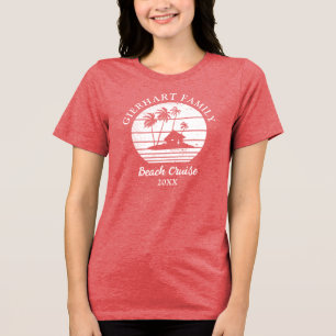 Strandcruise reünie vakantie familie matching Tri-Blend shirt