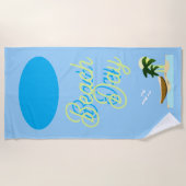 Stranddag badhanddoek (Voorkant)