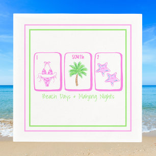 Stranddagen & Mahjong-nachten Preppy Kust Preppy Servet