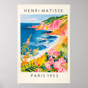 Stranddecoratie, Oceaanprint in Henri Matisse-post Poster