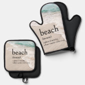 STRANDDEFINITIE OP DE KUST OVENWANT & PANNENLAP SET (Voorkant / Achterkant)